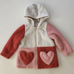 Carter's Cozy Heart Patch Sherpa Jacket